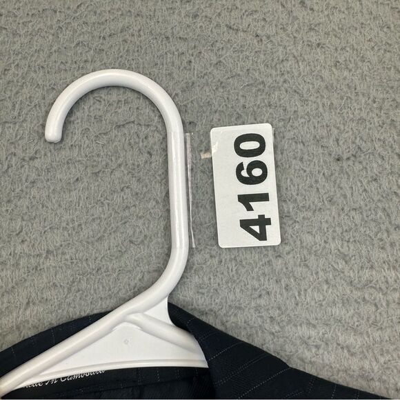 Kilburne Finch Blazer Mens 52R Blue Striped 3 Button Wool Blend Business Jacket - Picture 14 of 14